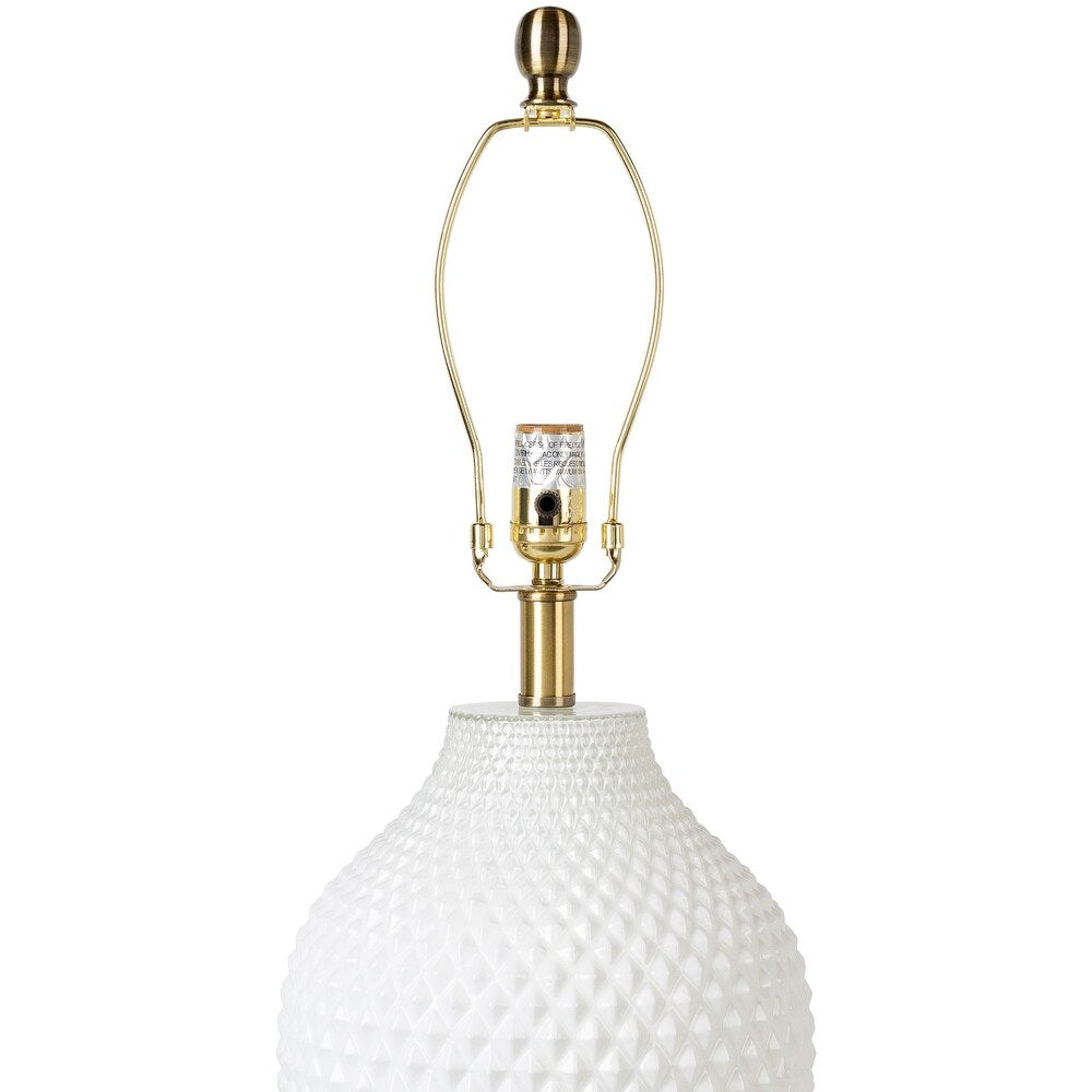 Matas Bohemian Textured Ceramic Table Lamp - 27"H x 16"W x 16"D