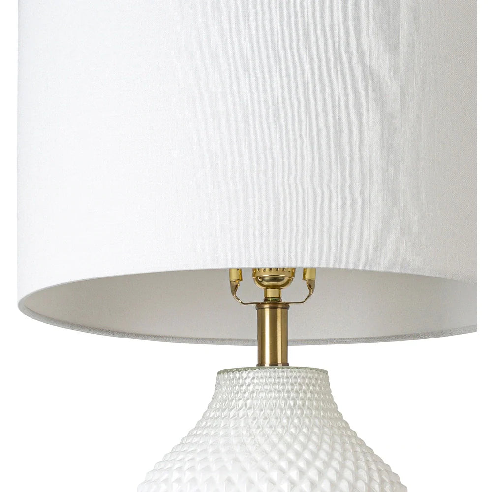 Matas Bohemian Textured Ceramic Table Lamp - 27"H x 16"W x 16"D