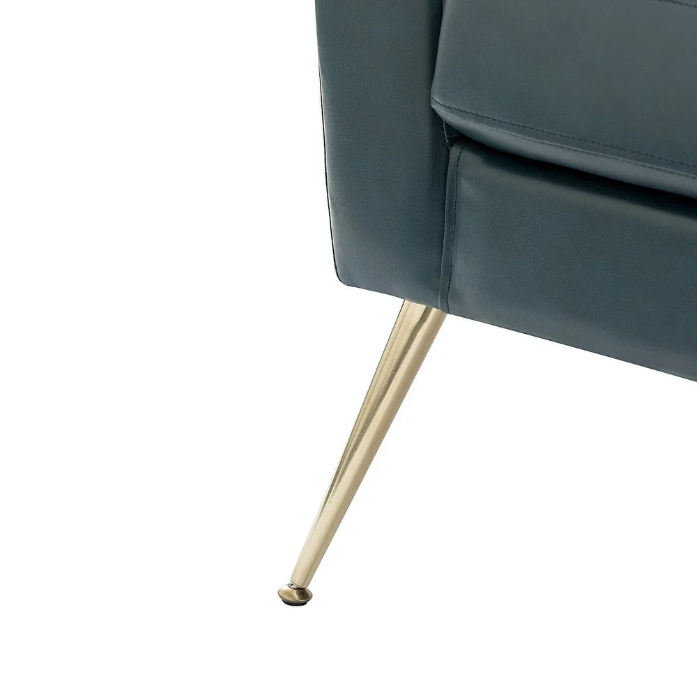 Lilia Classic Upholstered Arm Chair with Button-Tufted Back