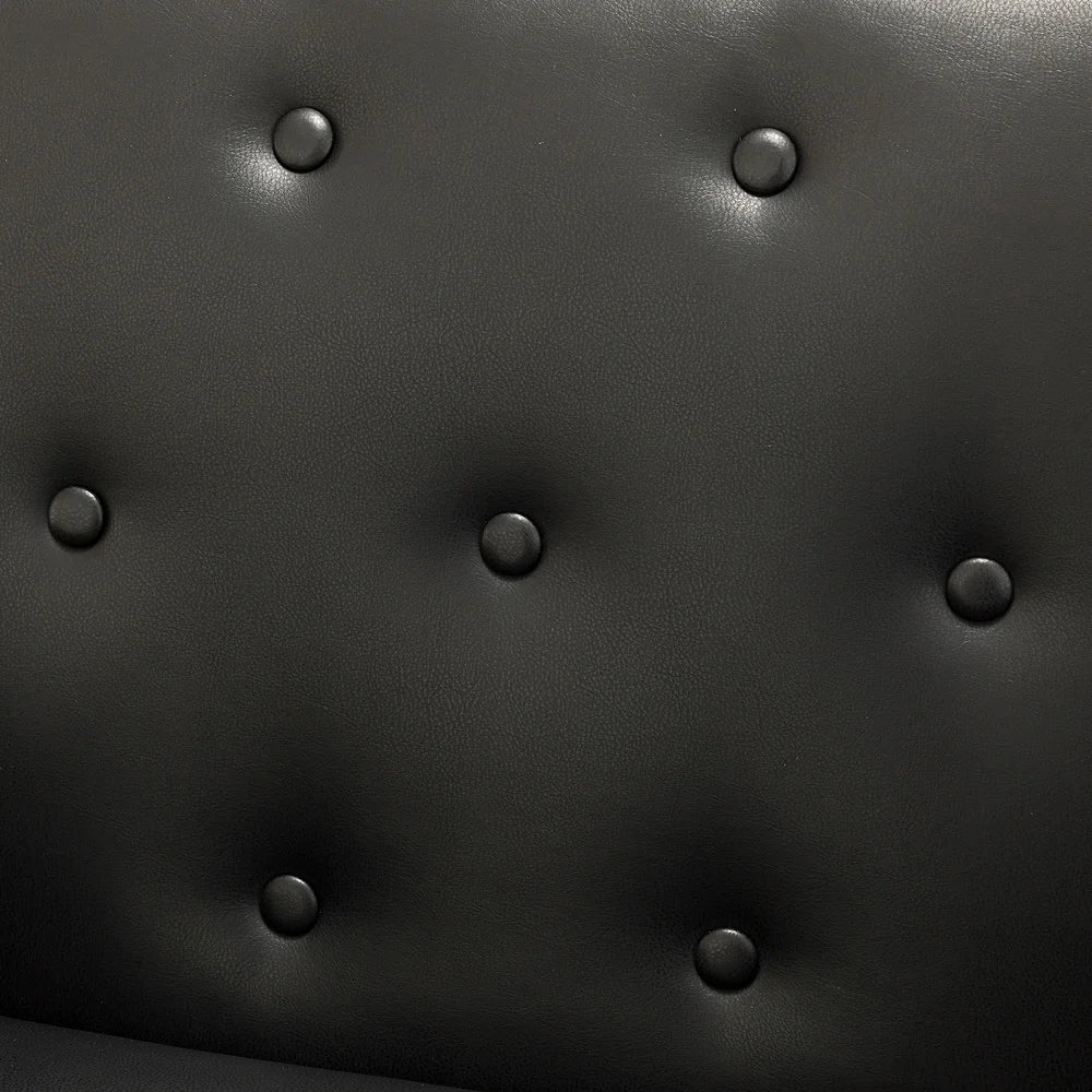 Lilia Classic Upholstered Arm Chair with Button-Tufted Back