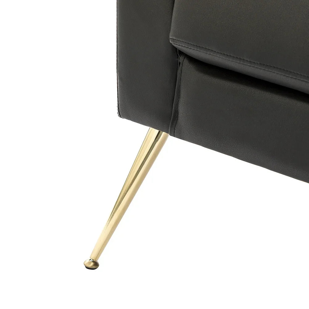 Lilia Classic Upholstered Arm Chair with Button-Tufted Back