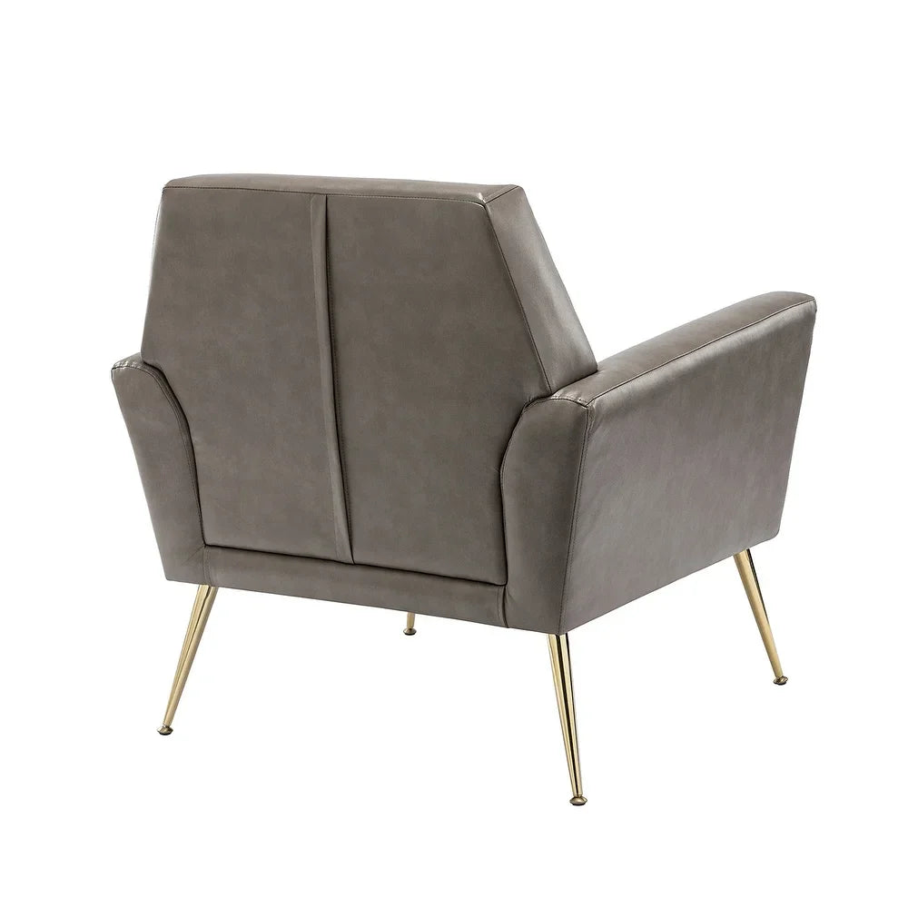 Lilia Classic Upholstered Arm Chair with Button-Tufted Back