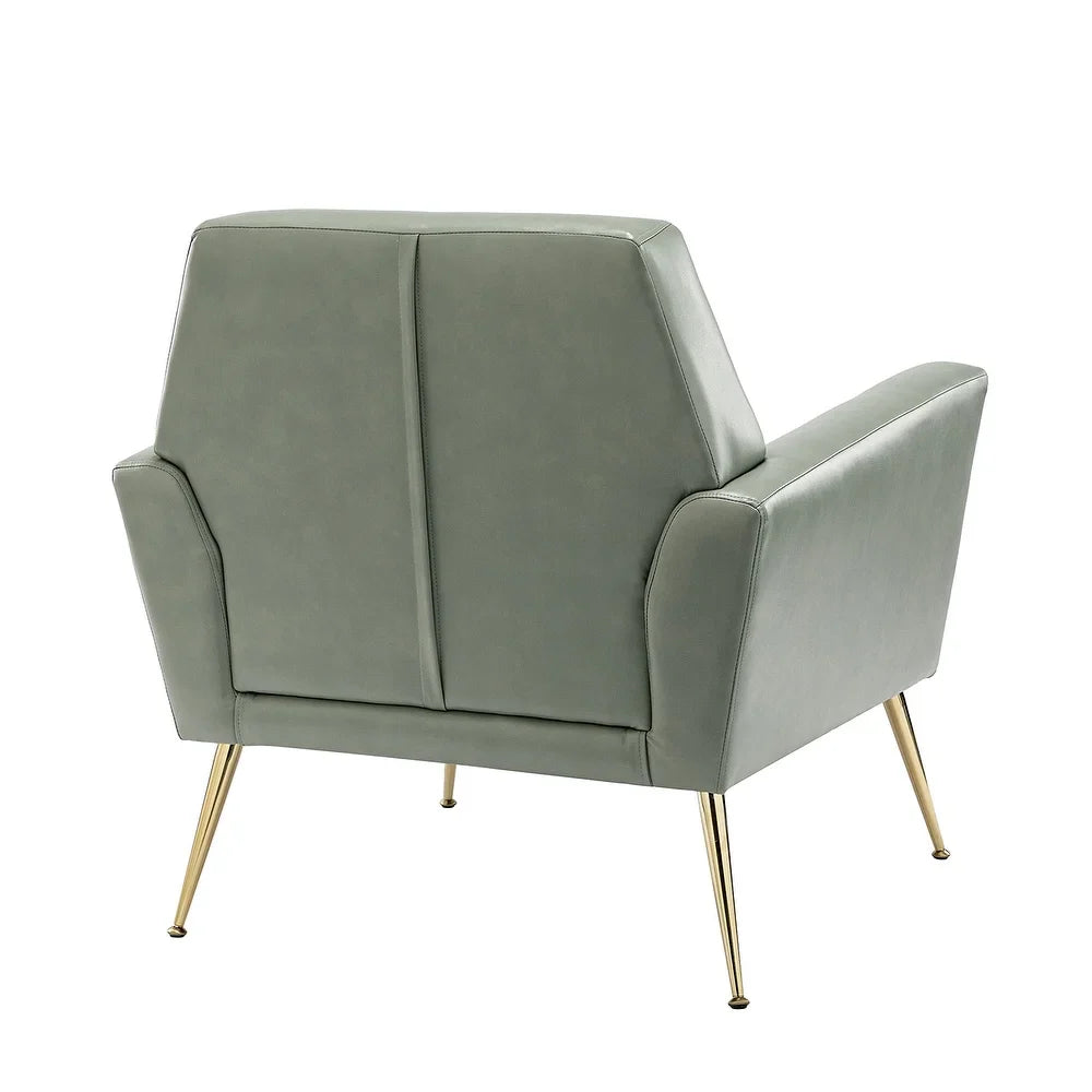 Lilia Classic Upholstered Arm Chair with Button-Tufted Back