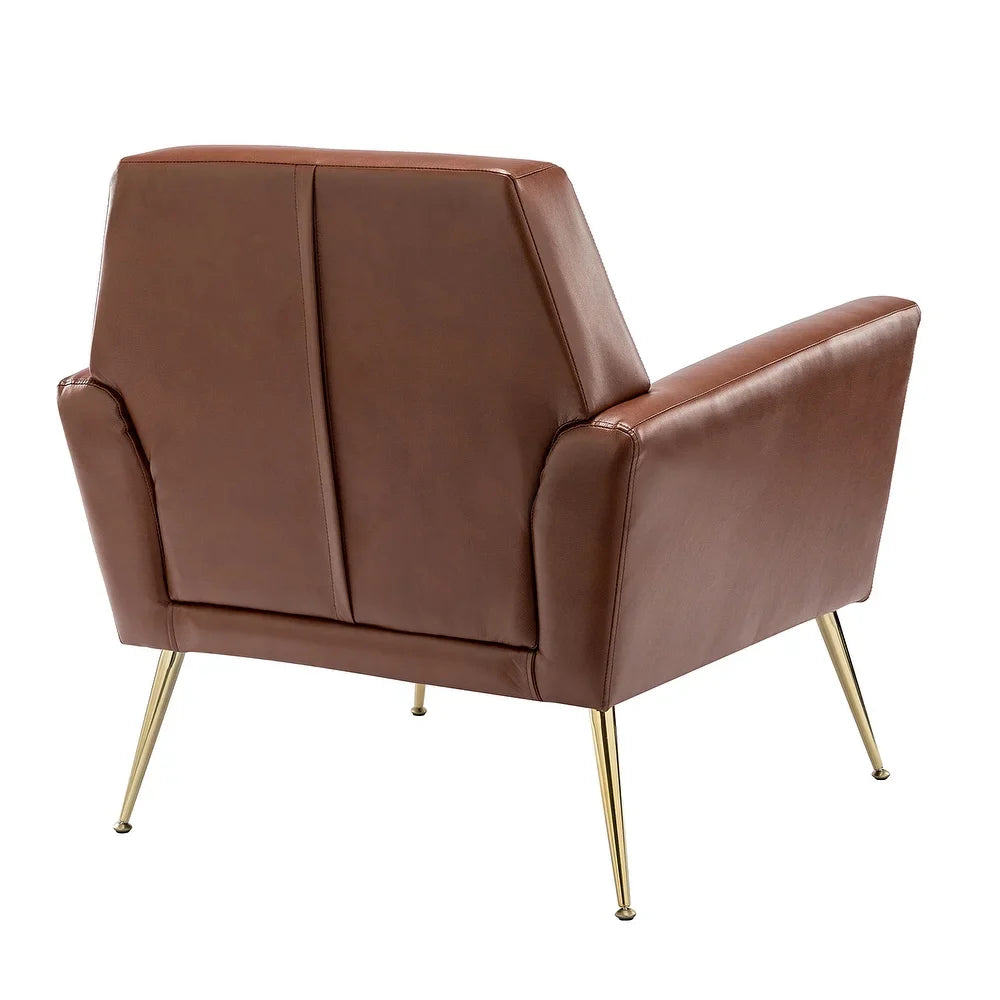 Lilia Classic Upholstered Arm Chair with Button-Tufted Back