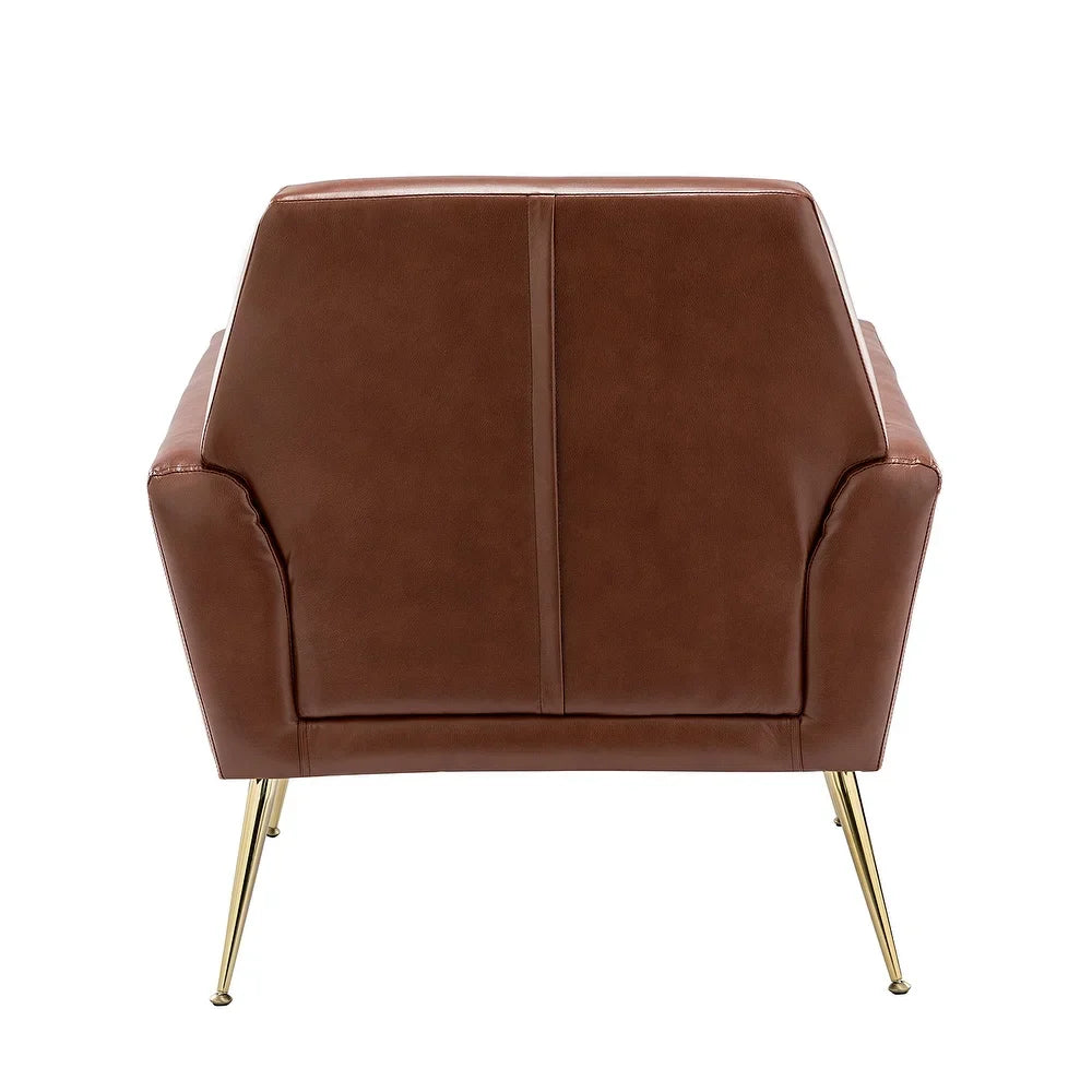 Lilia Classic Upholstered Arm Chair with Button-Tufted Back