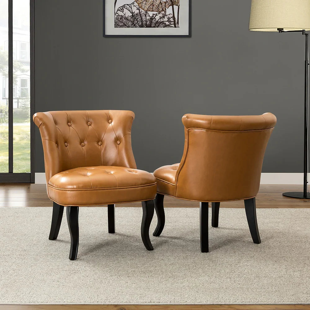 Metion Living Room Accent Chair Set of 2 with Cabriole Legs
