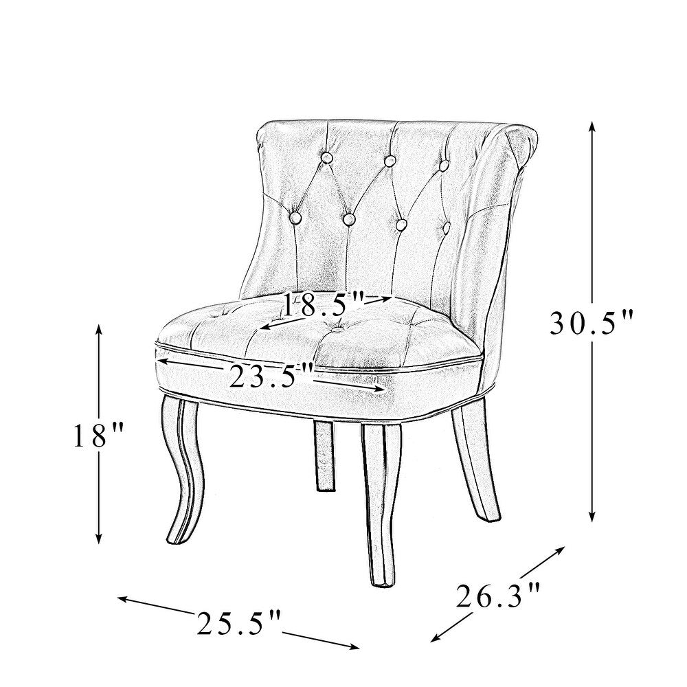 Metion Living Room Accent Chair Set of 2 with Cabriole Legs