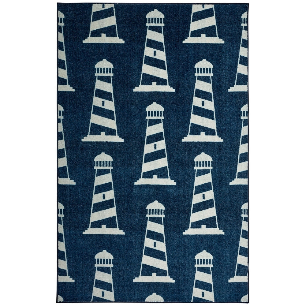 Modern Home Seaside Lighthouse Soft Area Rug