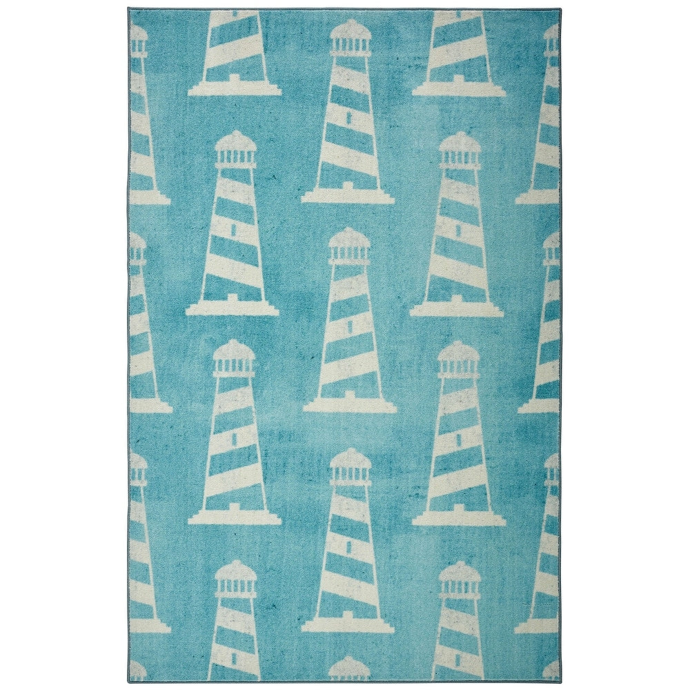 Modern Home Seaside Lighthouse Soft Area Rug