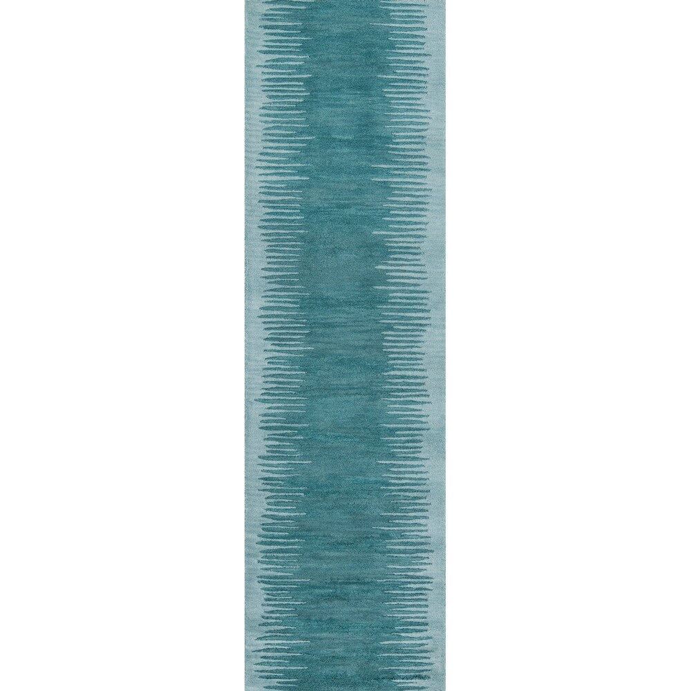 Delhi Hand Tufted Wool Contemporary Striped Soft Area Rug
