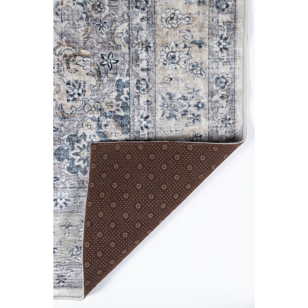 Karachi Traditional Area Rug Grey