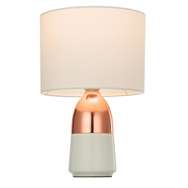 2-Tone 12 inch Table Lamp Set (Set of 2)