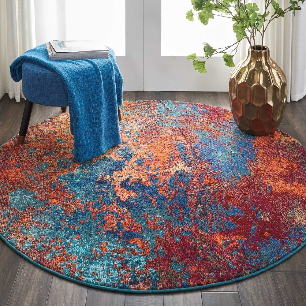 Modern Bohemian Atlantic Multicolored Area Rug