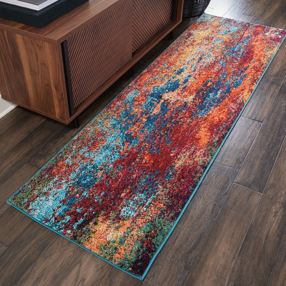 Modern Bohemian Atlantic Multicolored Area Rug