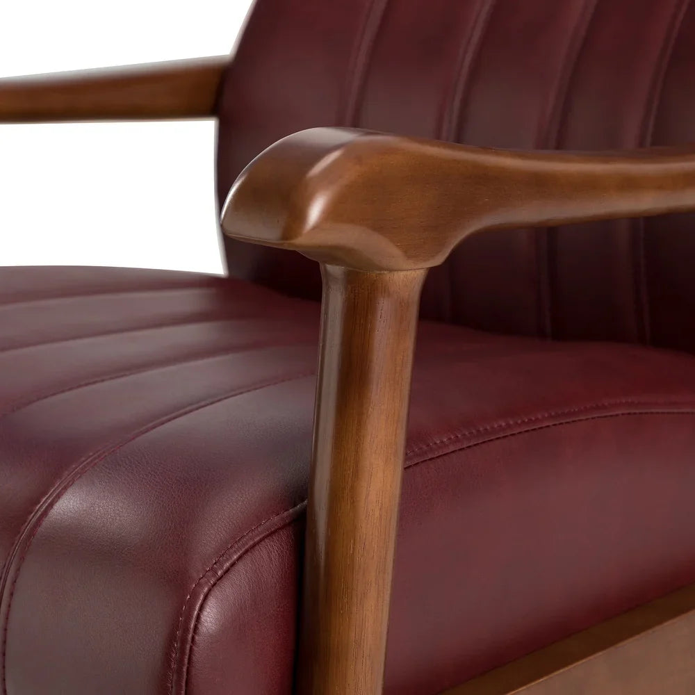 Olinto Wood Upholstery Armchair with Solid Wood Legs Set of 2