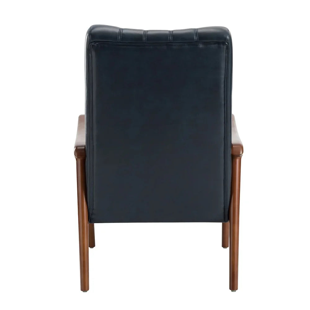 Olinto Wood Upholstery Armchair with Solid Wood Legs Set of 2