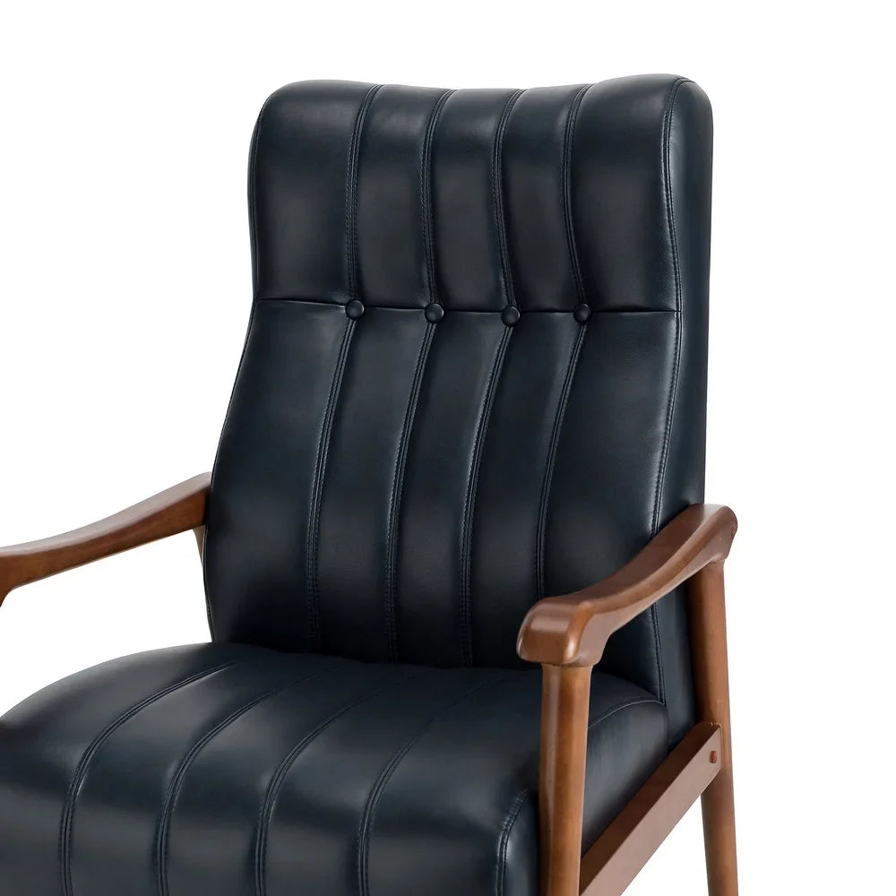 Olinto Wood Upholstery Armchair with Solid Wood Legs Set of 2
