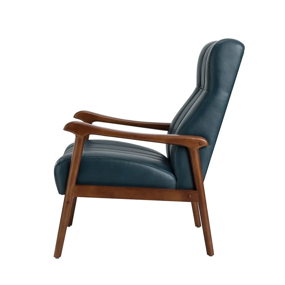 Olinto Wood Upholstery Armchair with Solid Wood Legs Set of 2