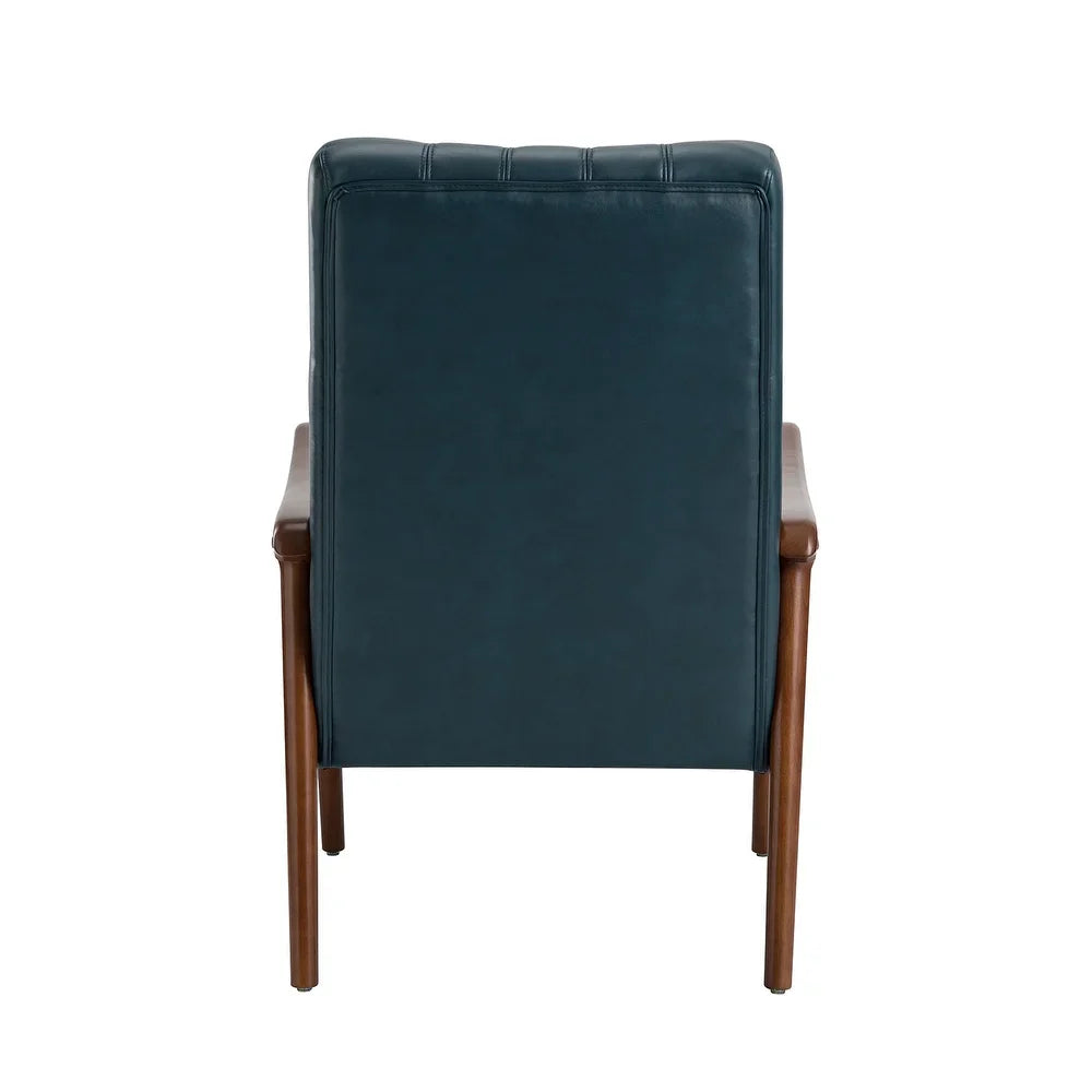 Olinto Wood Upholstery Armchair with Solid Wood Legs Set of 2