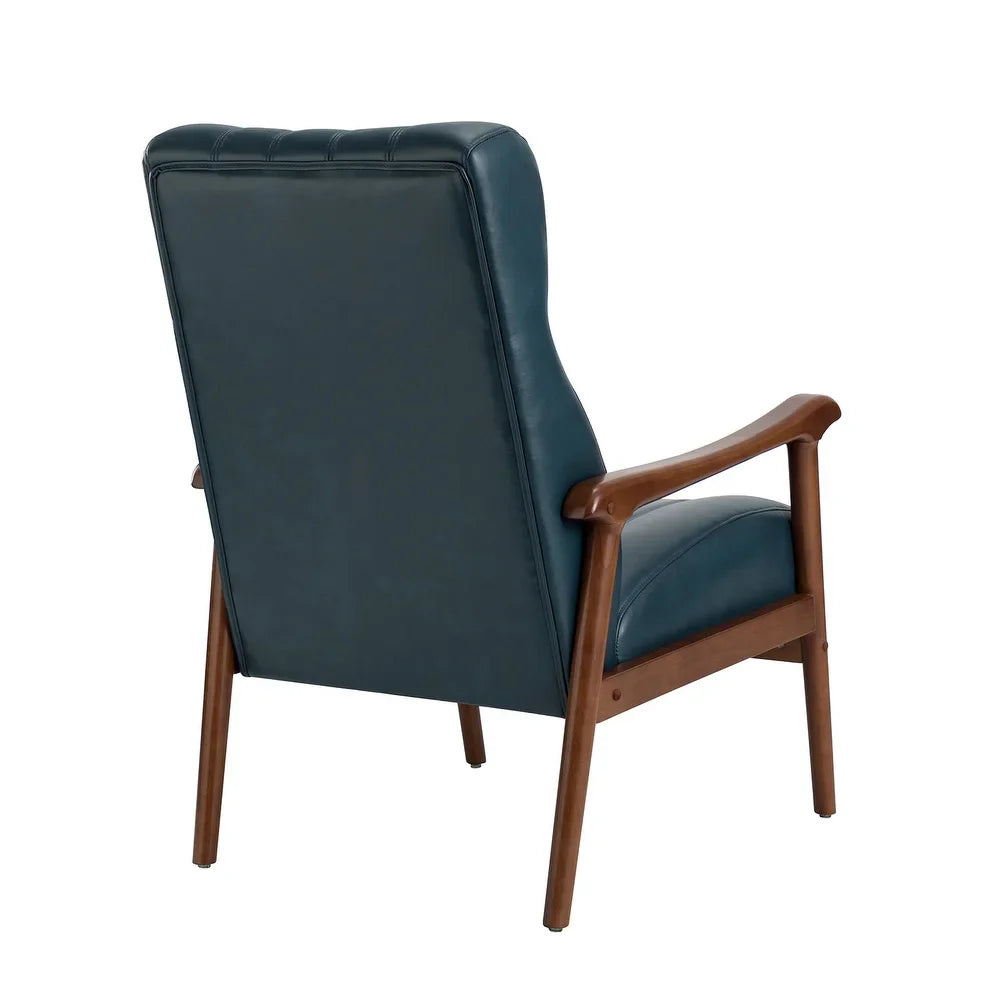 Olinto Wood Upholstery Armchair with Solid Wood Legs Set of 2