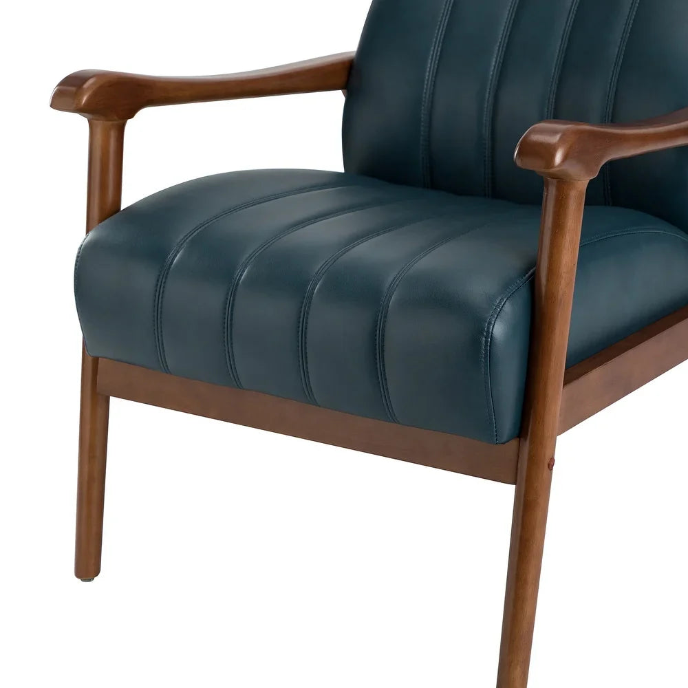 Olinto Wood Upholstery Armchair with Solid Wood Legs Set of 2