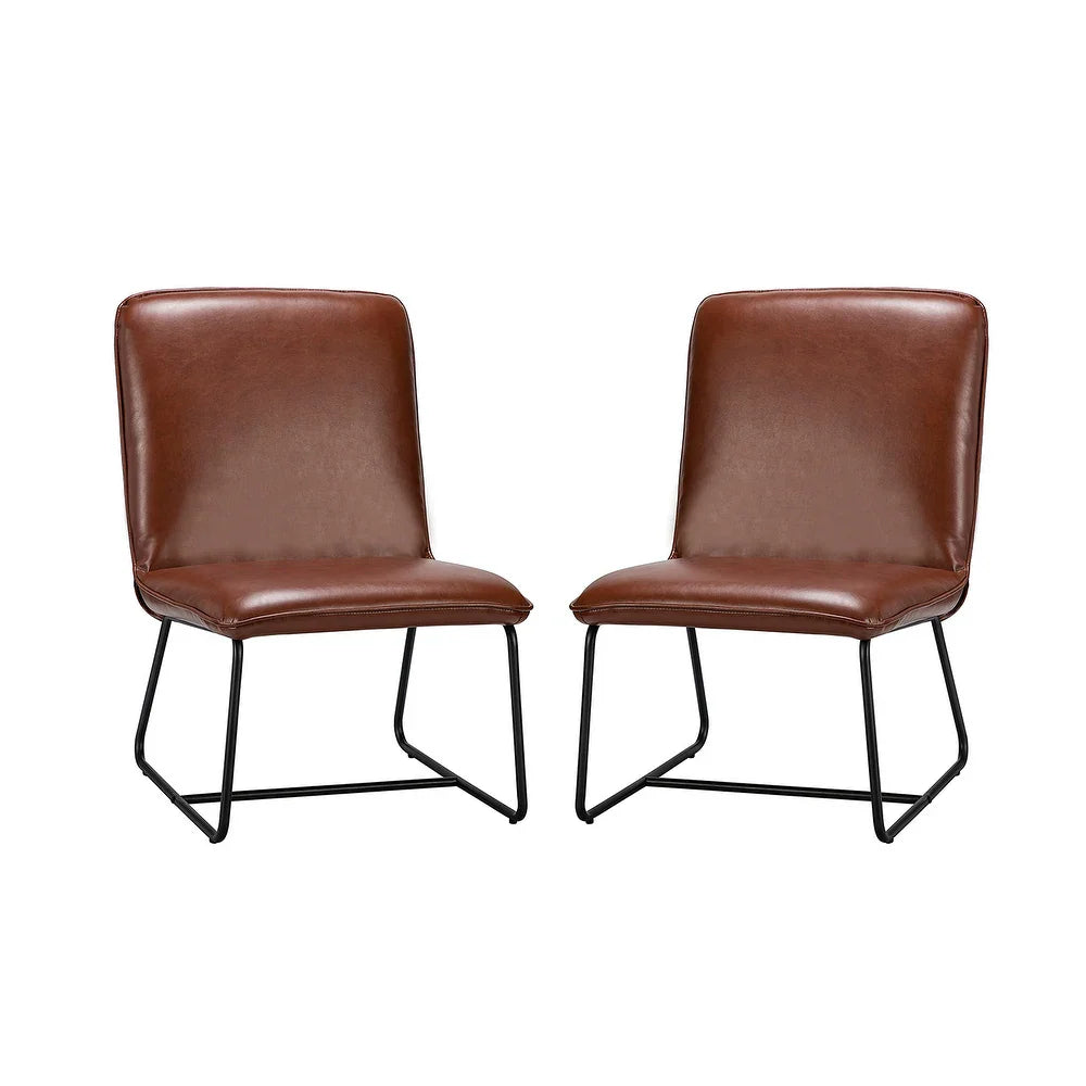 Orosia Comfy Side Chair with Metal Base