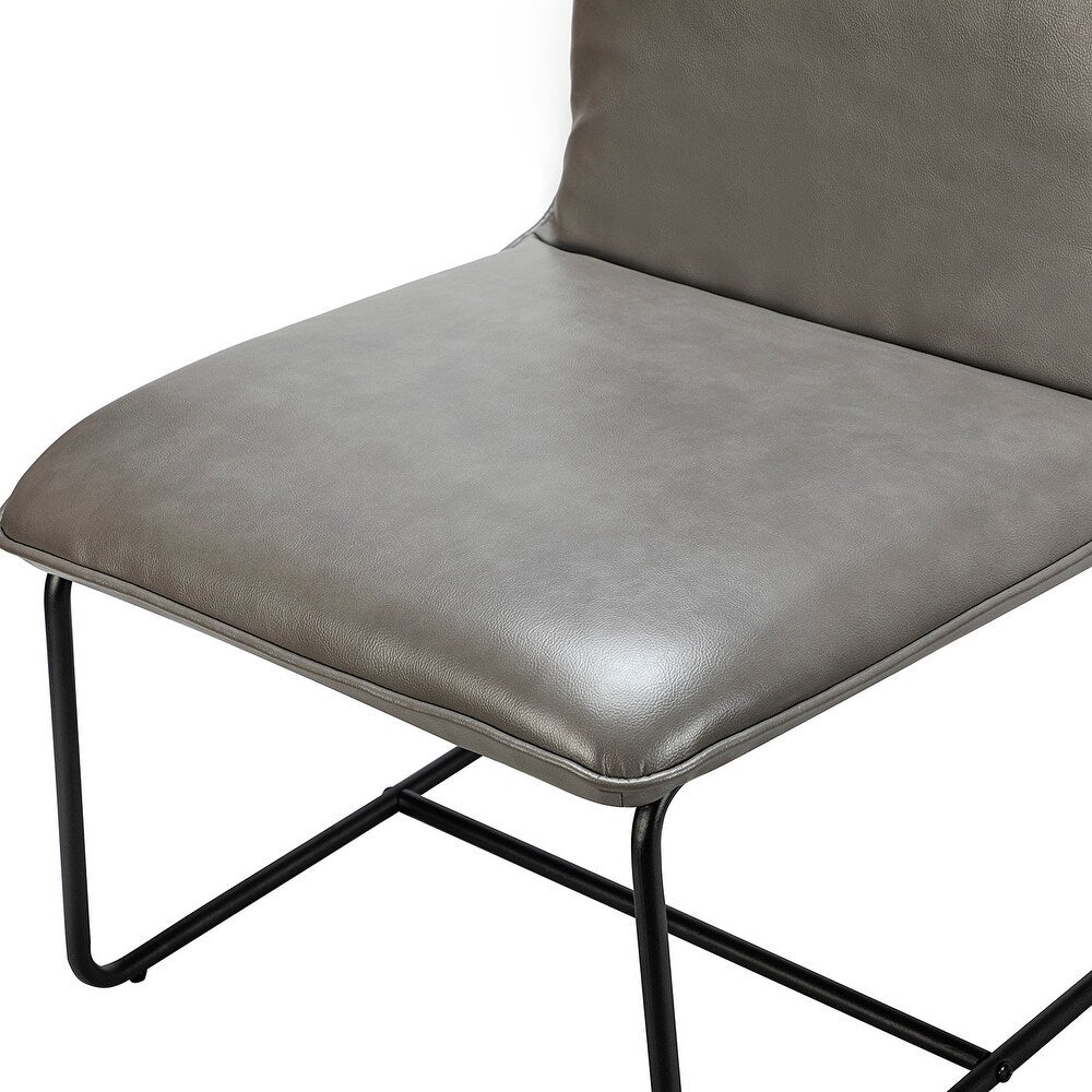 Orosia Comfy Side Chair with Metal Base
