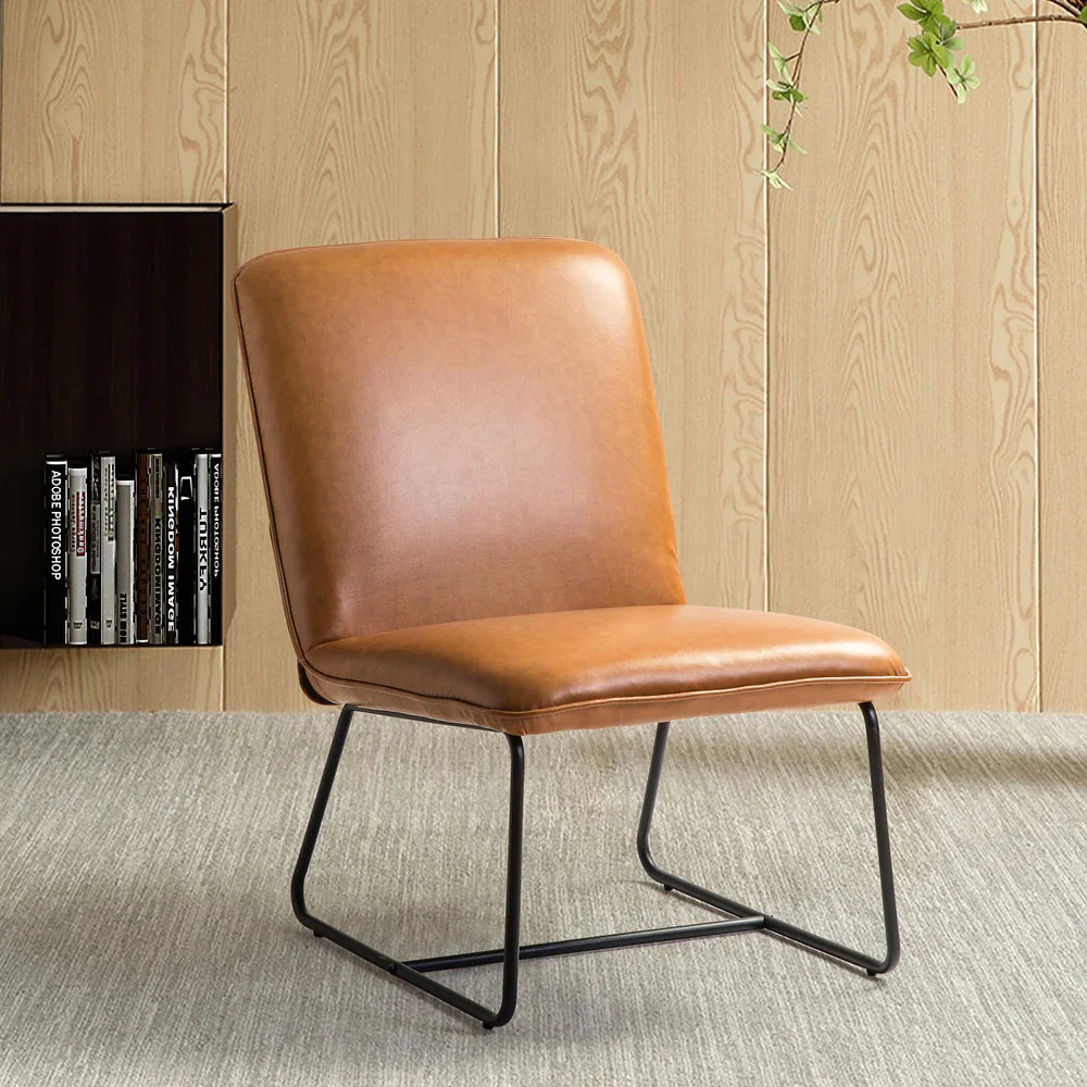 Orosia Comfy Side Chair with Metal Base