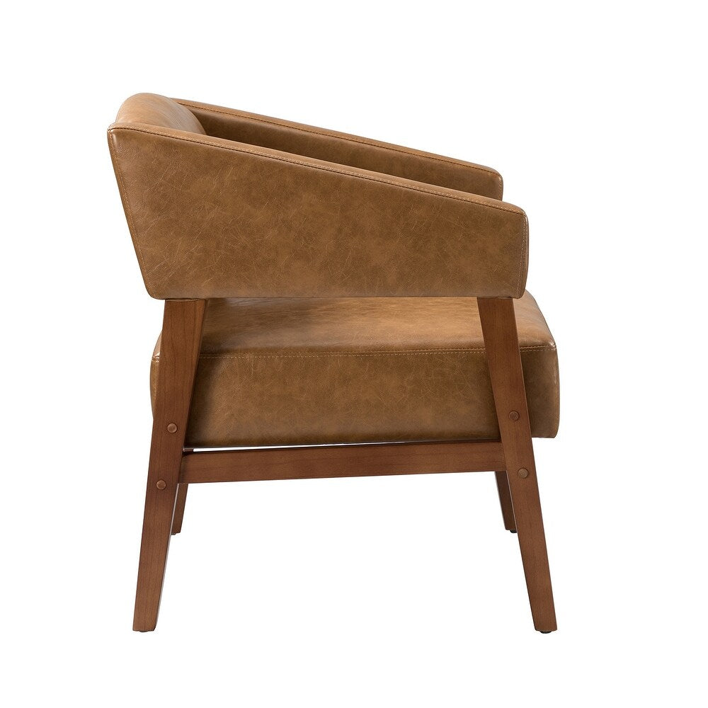 Ottfried Comfy Living Room Armchair with Solid Wood Legs Set of 2
