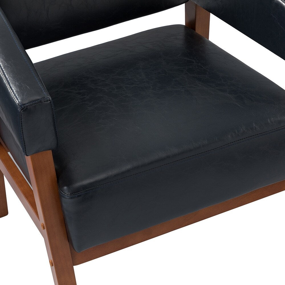 Ottfried Comfy Living Room Armchair with Solid Wood Legs Set of 2