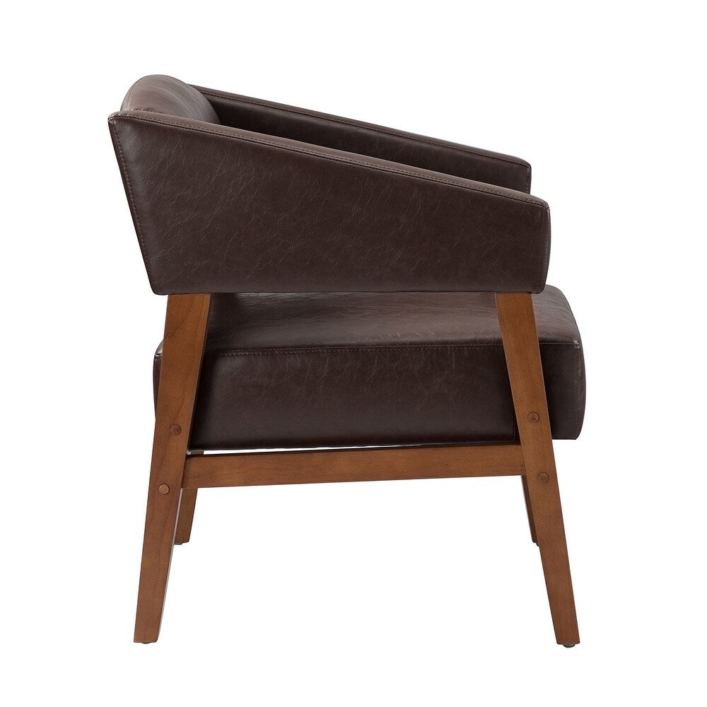 Ottfried Comfy Living Room Armchair with Solid Wood Legs Set of 2