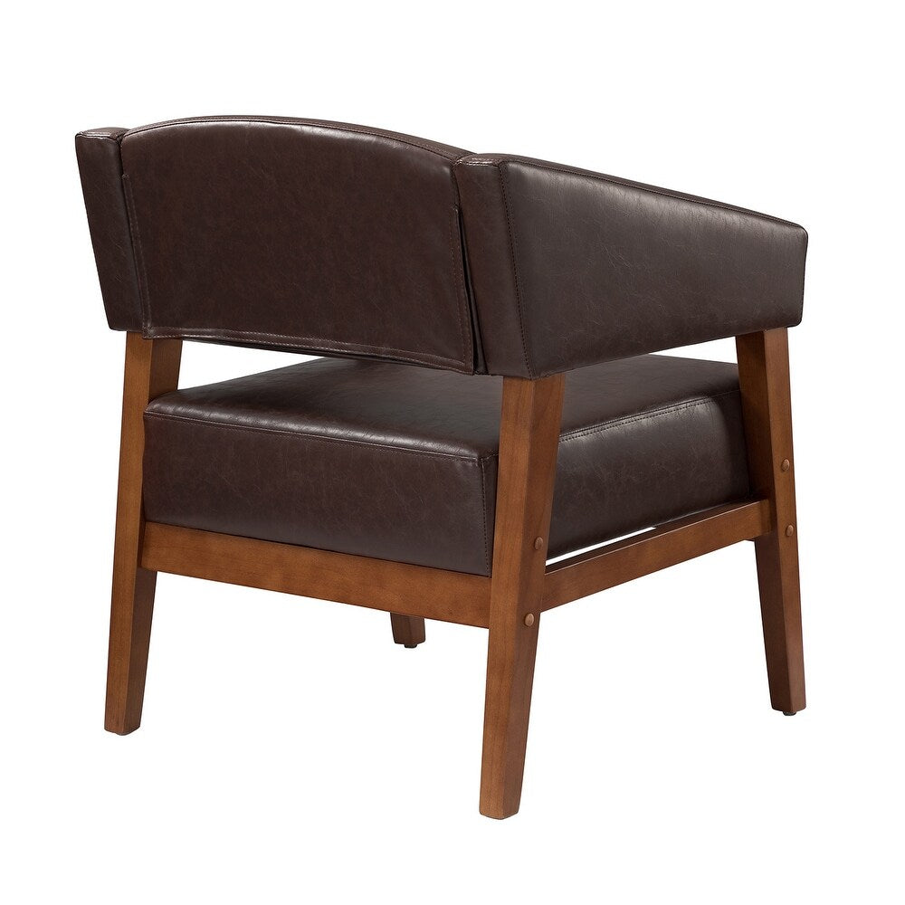 Ottfried Comfy Living Room Armchair with Solid Wood Legs Set of 2