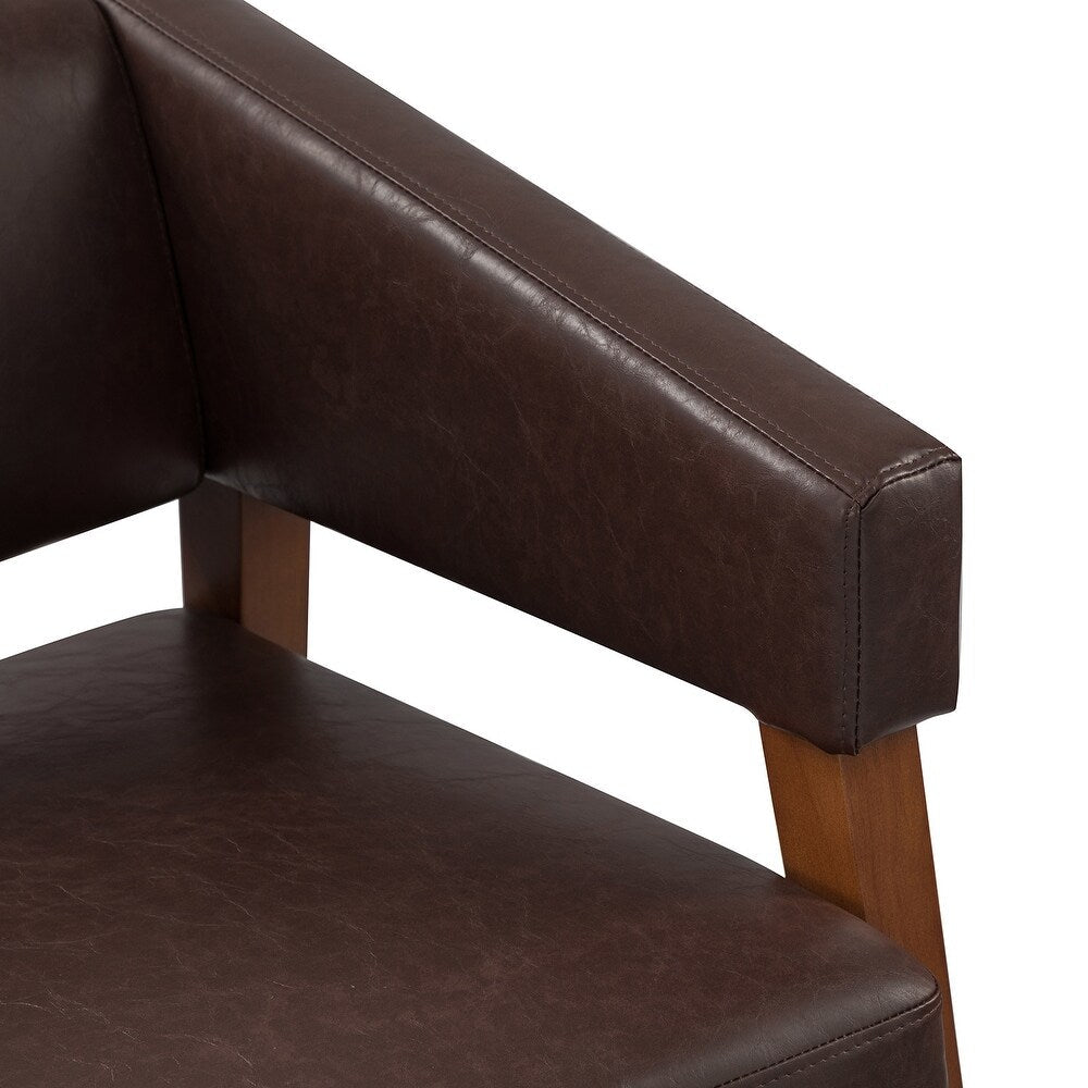 Ottfried Comfy Living Room Armchair with Solid Wood Legs Set of 2