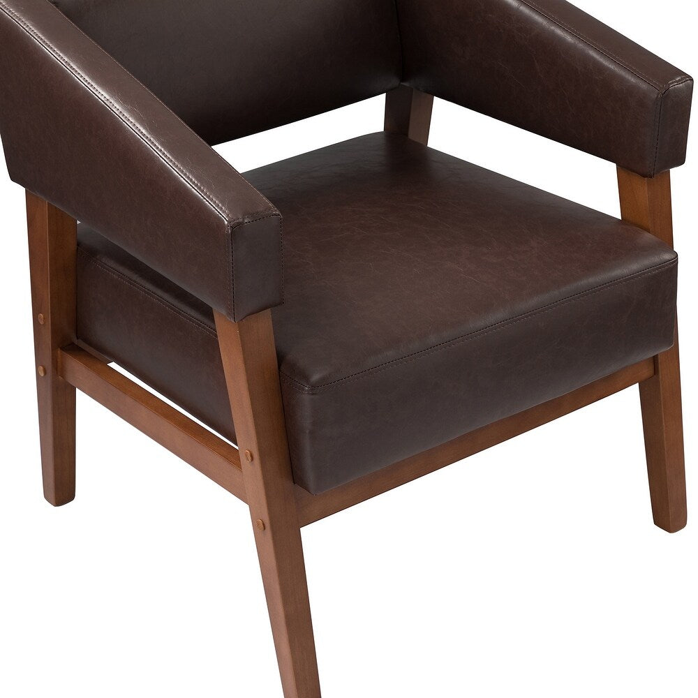 Ottfried Comfy Living Room Armchair with Solid Wood Legs Set of 2