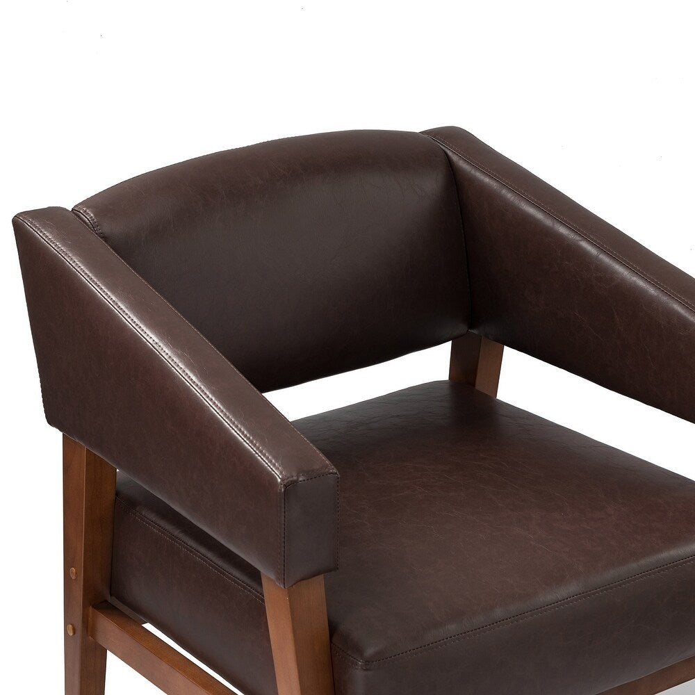 Ottfried Comfy Living Room Armchair with Solid Wood Legs Set of 2