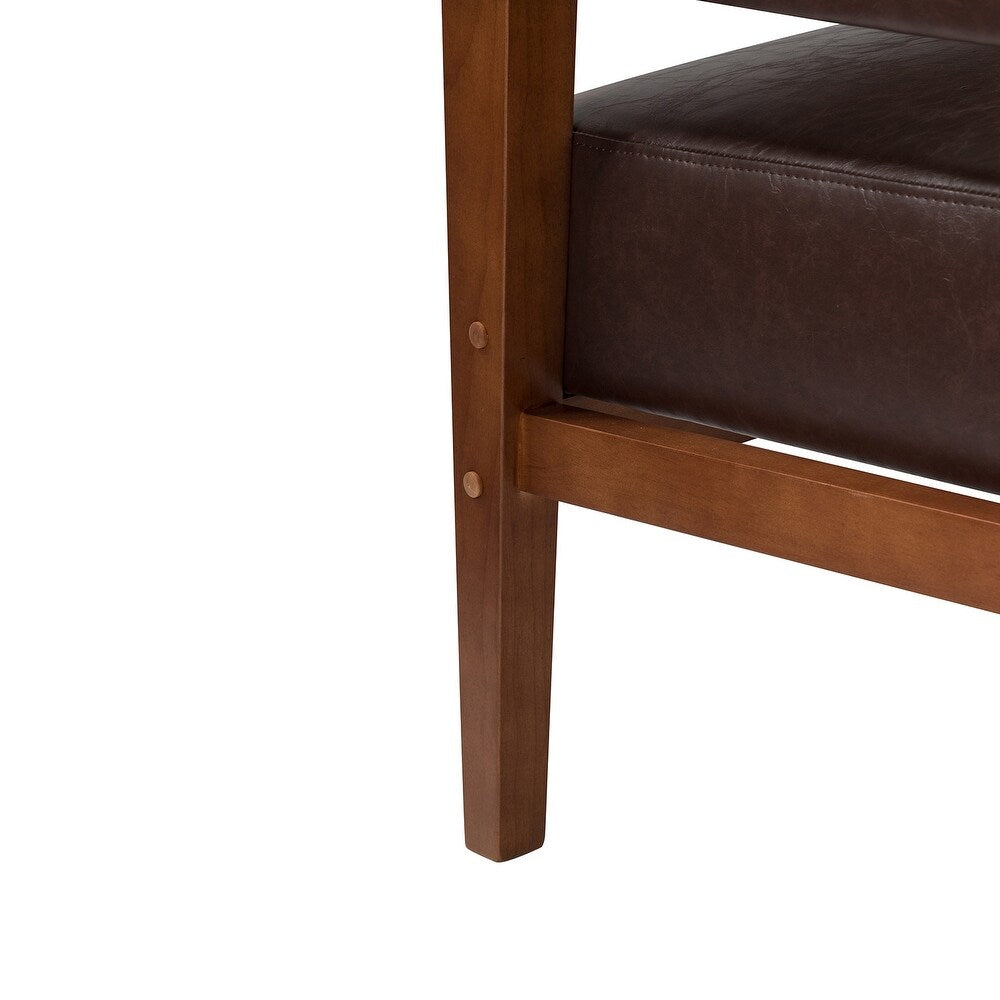 Ottfried Comfy Living Room Armchair with Solid Wood Legs Set of 2