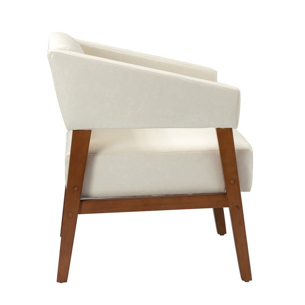 Ottfried Comfy Living Room Armchair with Solid Wood Legs Set of 2