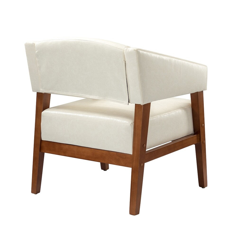 Ottfried Comfy Living Room Armchair with Solid Wood Legs Set of 2