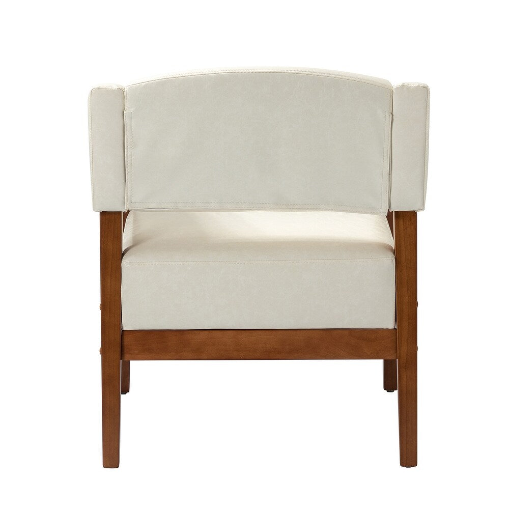 Ottfried Comfy Living Room Armchair with Solid Wood Legs Set of 2