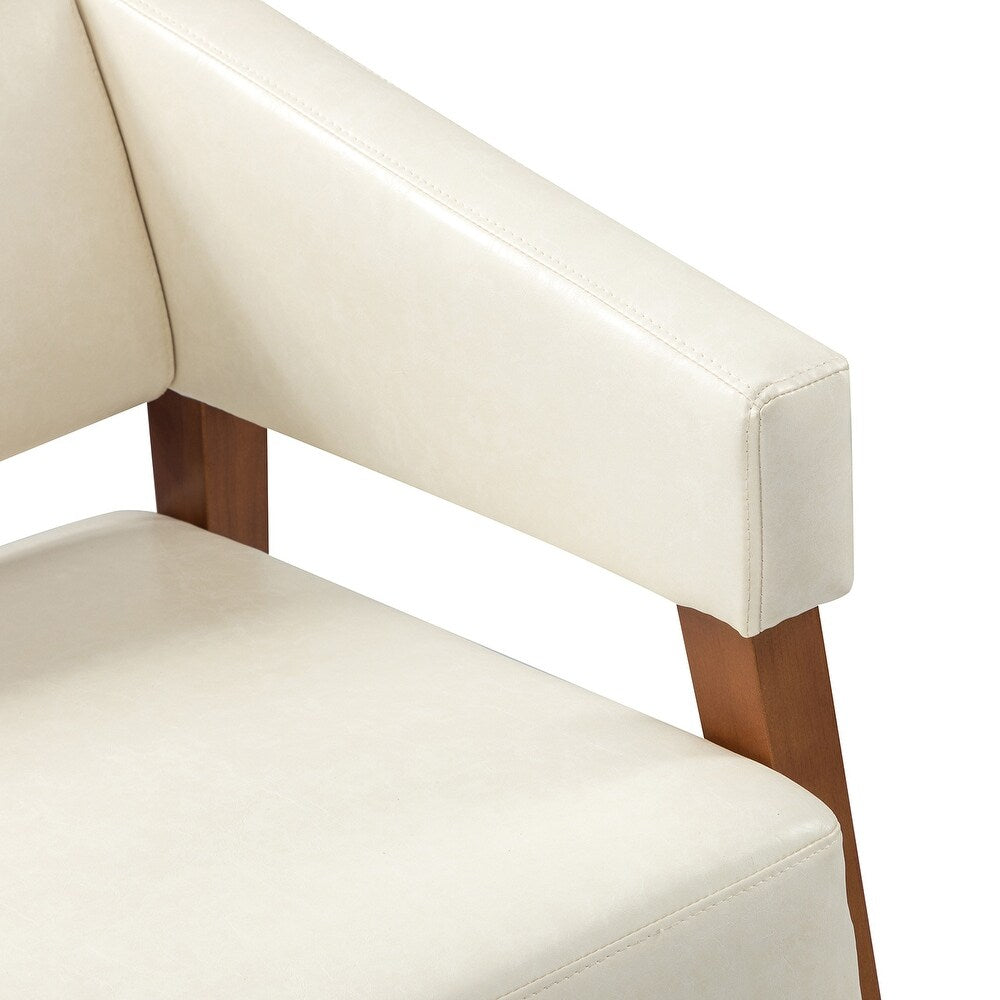 Ottfried Comfy Living Room Armchair with Solid Wood Legs Set of 2