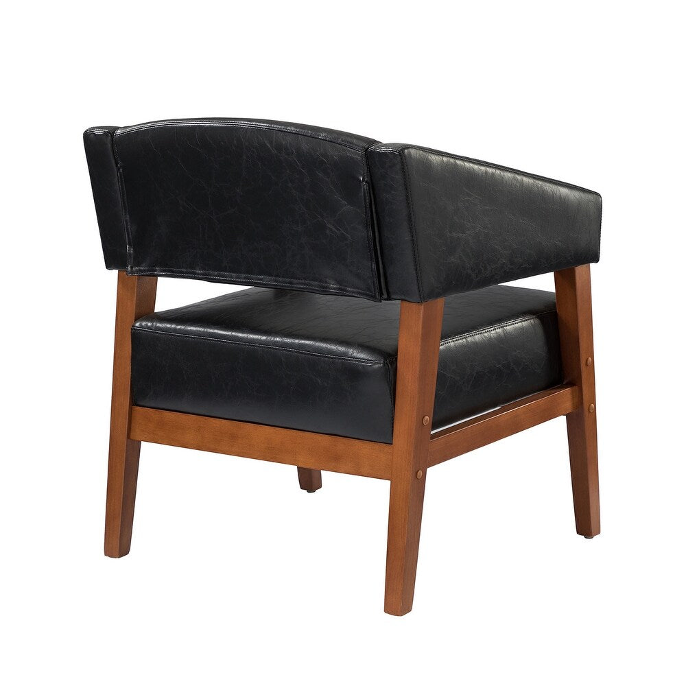 Ottfried Comfy Living Room Armchair with Solid Wood Legs Set of 2