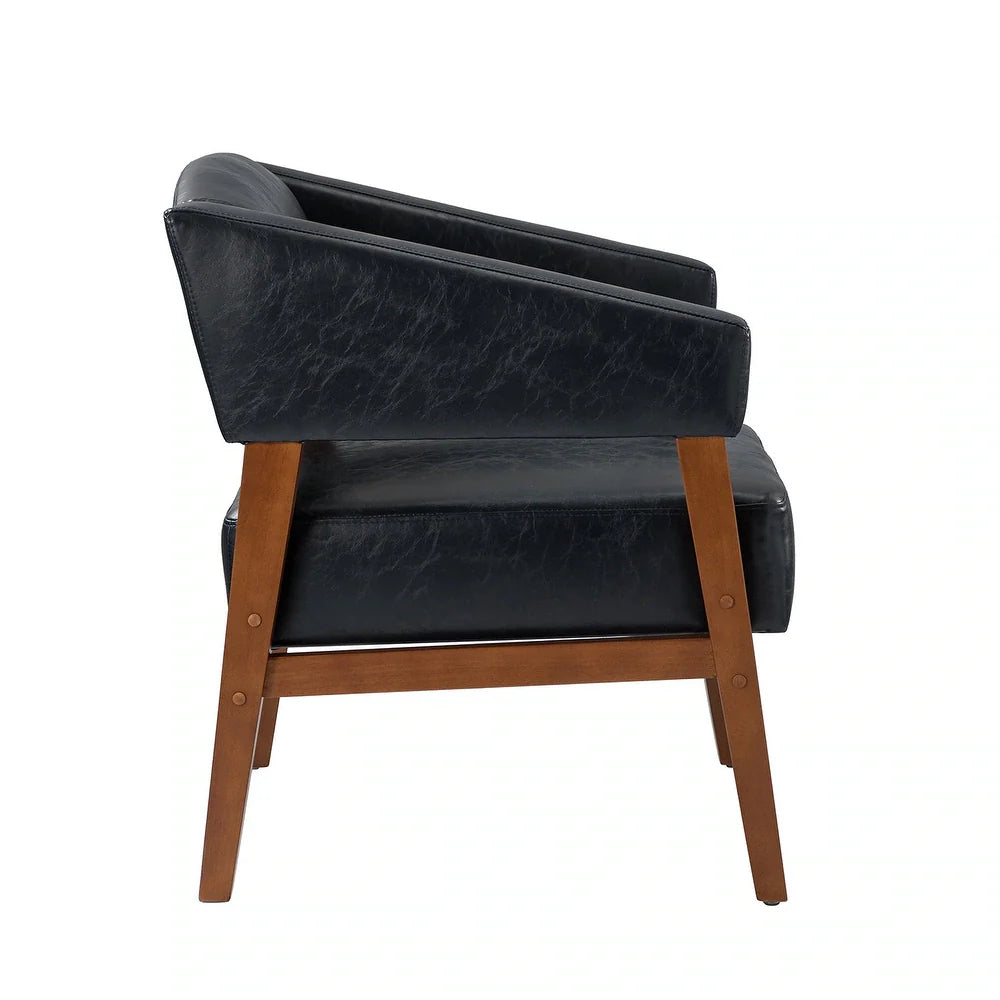Ottfried Comfy Living Room Armchair with Solid Wood Legs Set of 2