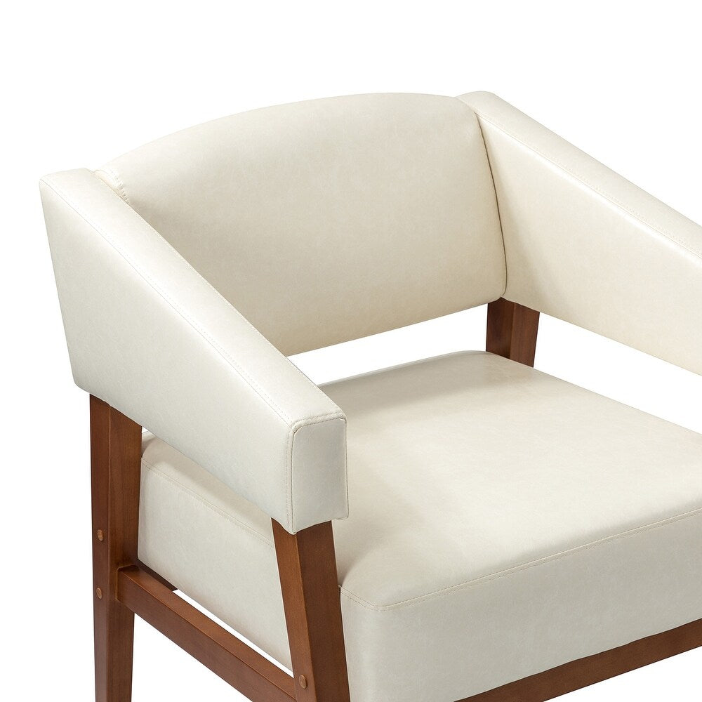 Ottfried Comfy Living Room Armchair with Solid Wood Legs Set of 2