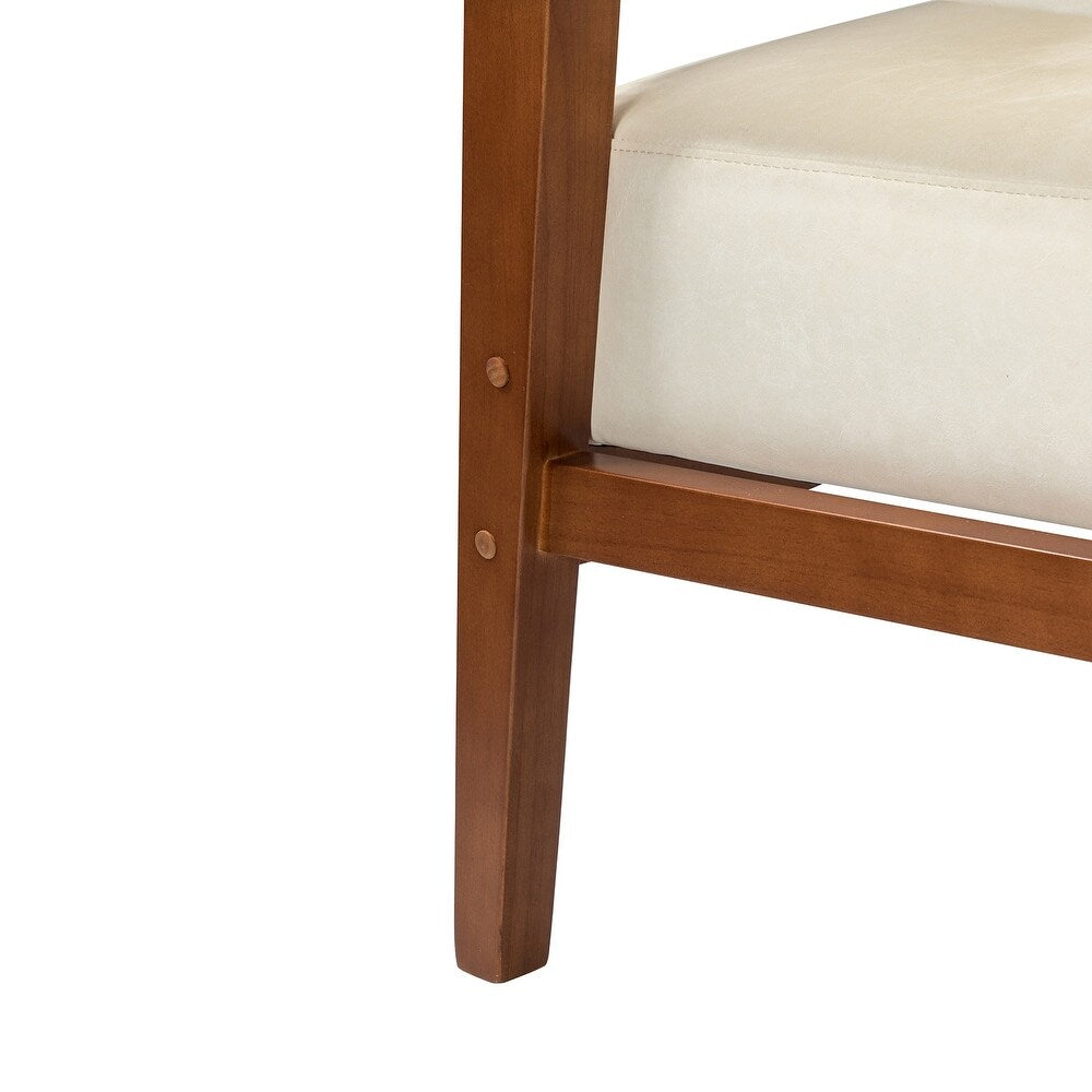 Ottfried Comfy Living Room Armchair with Solid Wood Legs Set of 2