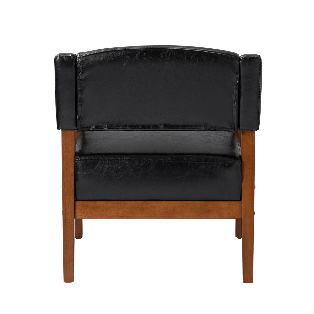 Ottfried Comfy Living Room Armchair with Solid Wood Legs Set of 2