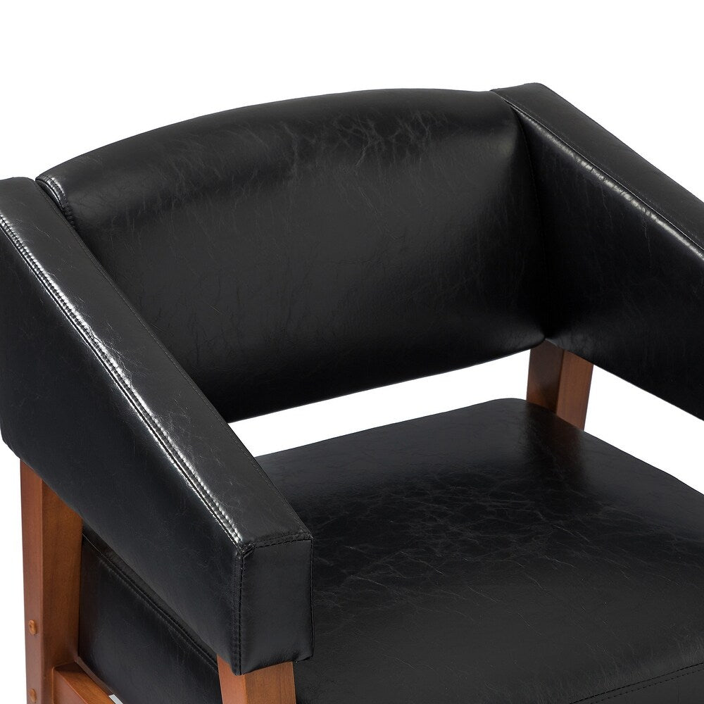 Ottfried Comfy Living Room Armchair with Solid Wood Legs Set of 2