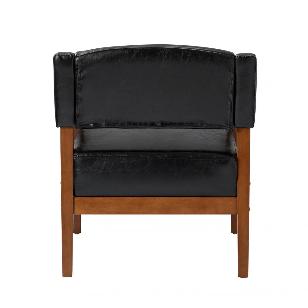 Ottfried Comfy Living Room Armchair with Solid Wood Legs