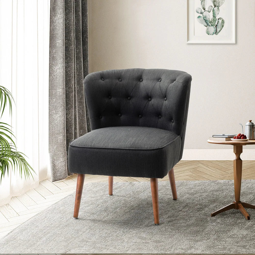 Pascutti Side Chair with Button-tufted Back