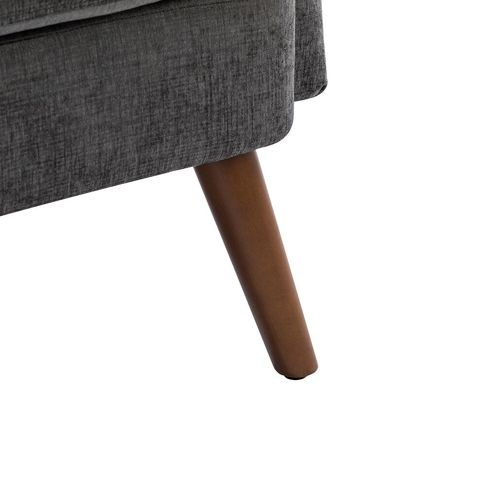 Pyrrha Wooden Upholstery Armchair with Button-tufted