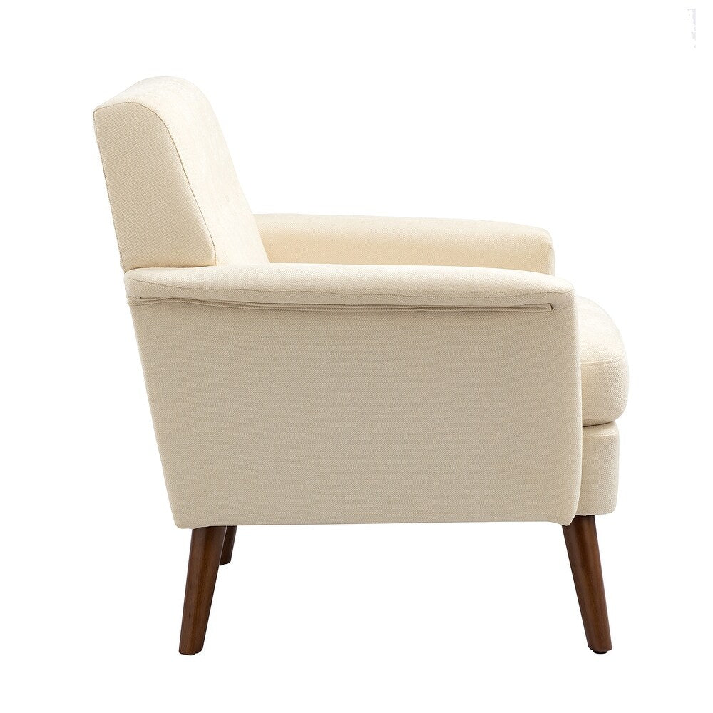 Pyrrha Wooden Upholstery Armchair with Button-tufted